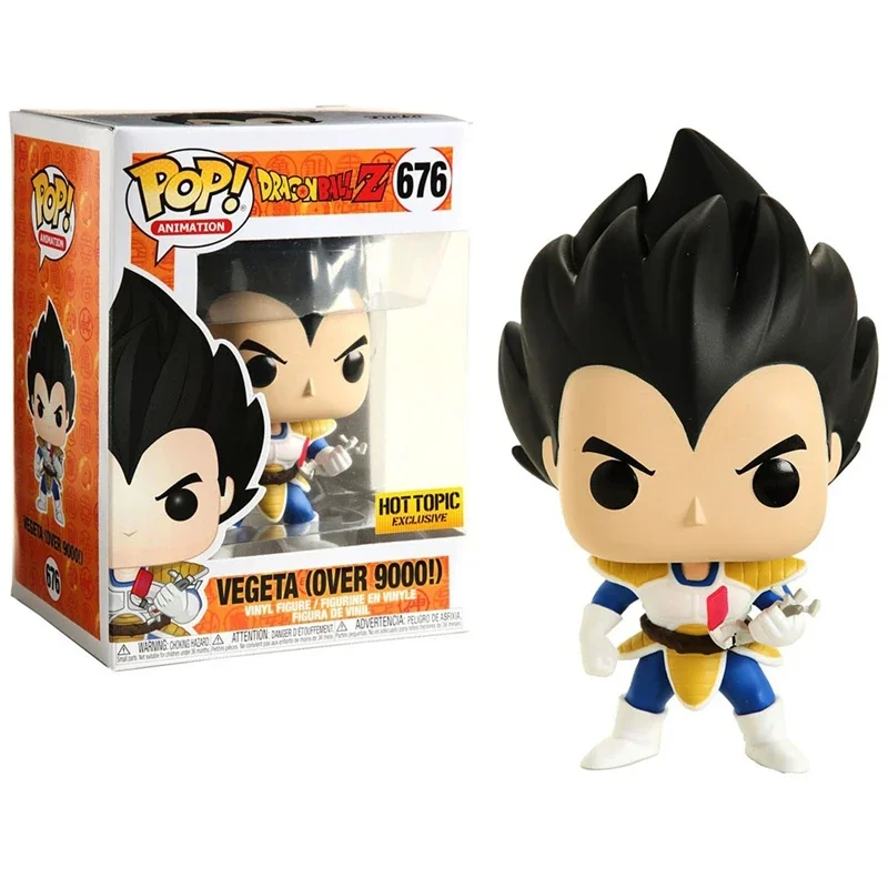 Funko Pop Dragon Ball Series Vegeta 676 # Vinyl Action Figures Collection Model Children Toys