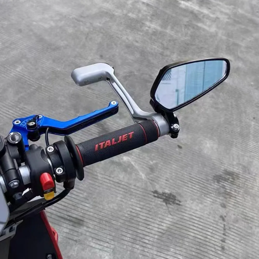 For Italjet Dragster Rear View Mirror Rear Mirror Aluminum Alloy Adjustable Mirror Fit Italjet Dragster 200 / 250I / 125 / 400