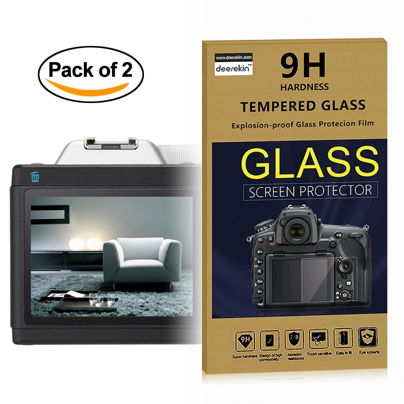 2X Protettore Lcd Di Vetro Autoadesivo Dello Schermo Di 0.25Mm Per La Macchina Fotografica Digitale Di Pentax K-01 K-R/Pentax K01 Kr