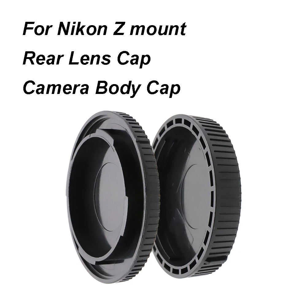 Per Nikon Z Mount Lens Rear Cap / Camera Body Cap / Cap Set Plastica Black Lens Cap Cover Set No Logo Per Z5 Z6 Z7 Z9 Z50 Ecc.