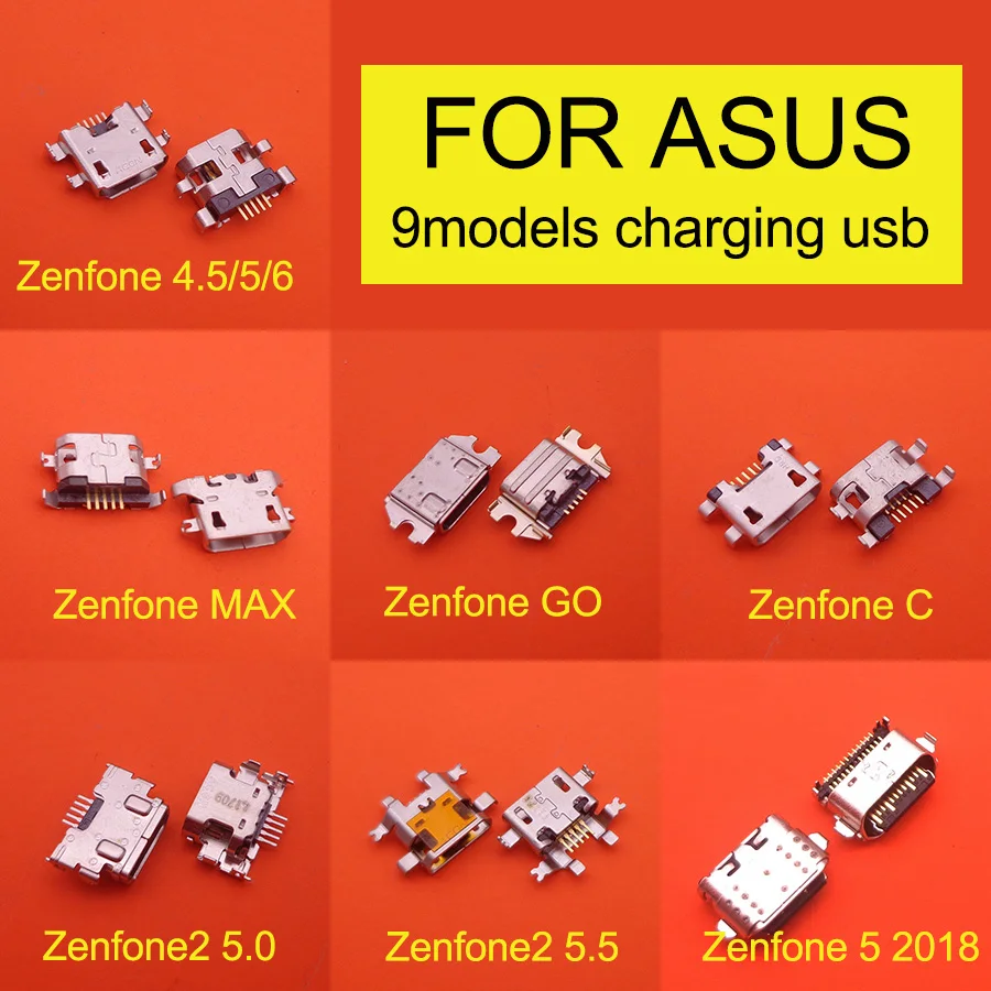 5 Pcs Micro Mini Usb Di Ricarica Presa Di Ricarica Presa Connettore Porta Connettore Dock Per Asus Zenfone 2/4/ 5/6/Go/C/Max