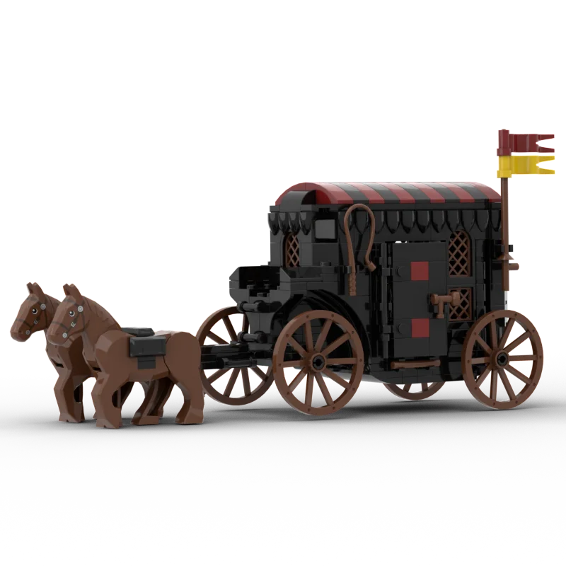 Moc Creative Expert Building Blocks Modello Medievale Lion Knight Carrier Bricks Dly Assembly Construction Toys For Kids Gifts
