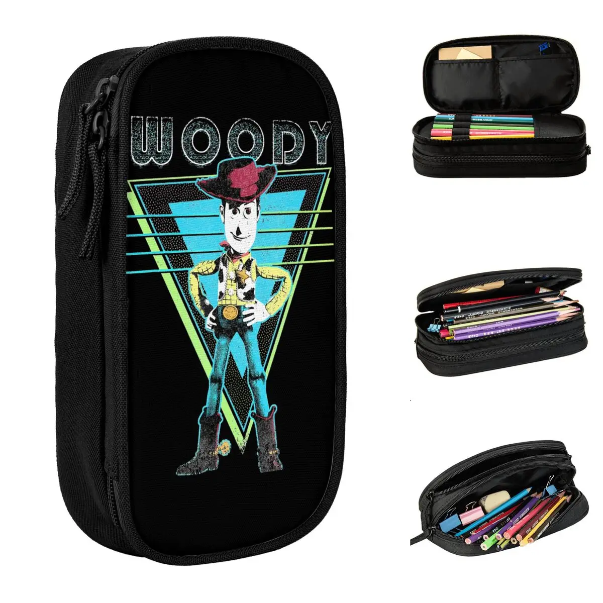 Woody Toy Story Cartoon Pencil Case Pen Bags Girl Boy Big Capacity School Supplies Pencilcases Cosmetici