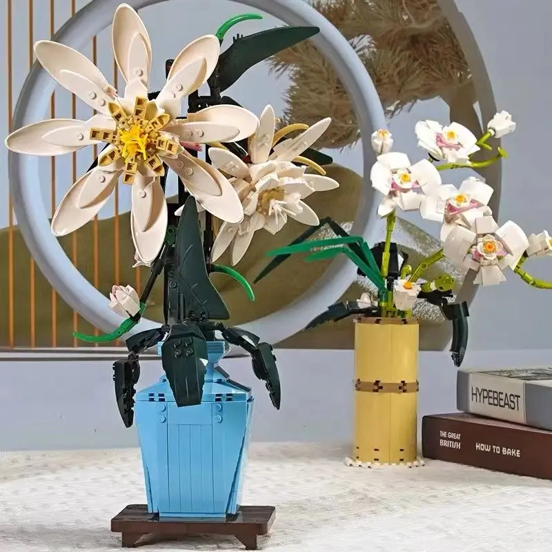 Epiphyllum Building Blocks Giocattolo Osmanto Mosaico Giocattolo Ornamenti Educativi Regalo Di Fiori Freschi Conservati