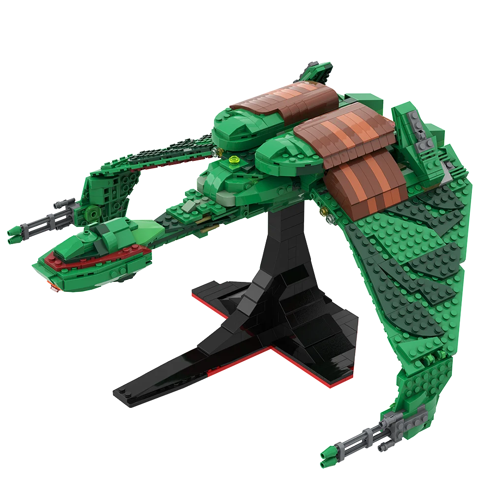 Gobricks Moc Space Trek Tradetal Raptor Bird Of Prey Brick Spaceship Brick Model Building Block Set Giocattoli Educativi Per Regalo Per Bambini