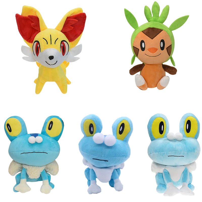 Fennekin Chespin Froakie Pokemon Plushie Toy Kalos Region Fox Frog Bambola Di Pezza Pokemon X E Y Regalo Commemorativo Da Collezione