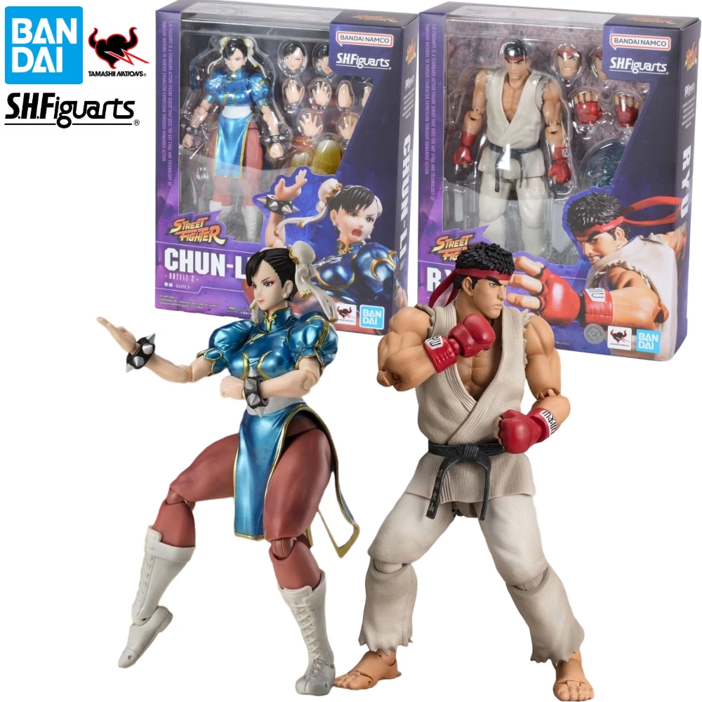 Disponibile Bandai S.H.Figuarts Shf Street Fighter Ryu Chun Li Outfit 2 Action Figure Toy Model Gift