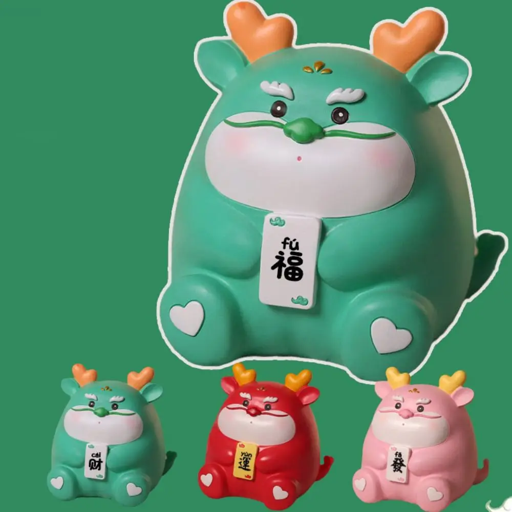 Zodiac Dragon Piggy Bank Infrangibile Adornano Il Contenitore Per Monete Da Tavolo Decorazioni In Vinile Cartoon Colorfast Money Jar