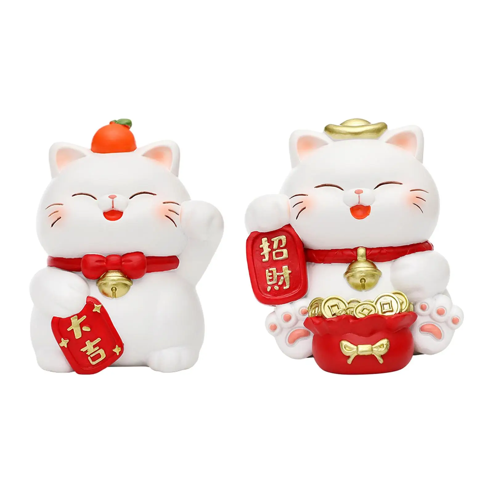 Lucky Cat Piggy Bank Lucky Cat Statue Resin Money Bank Per Ragazzi Adulti Ragazze