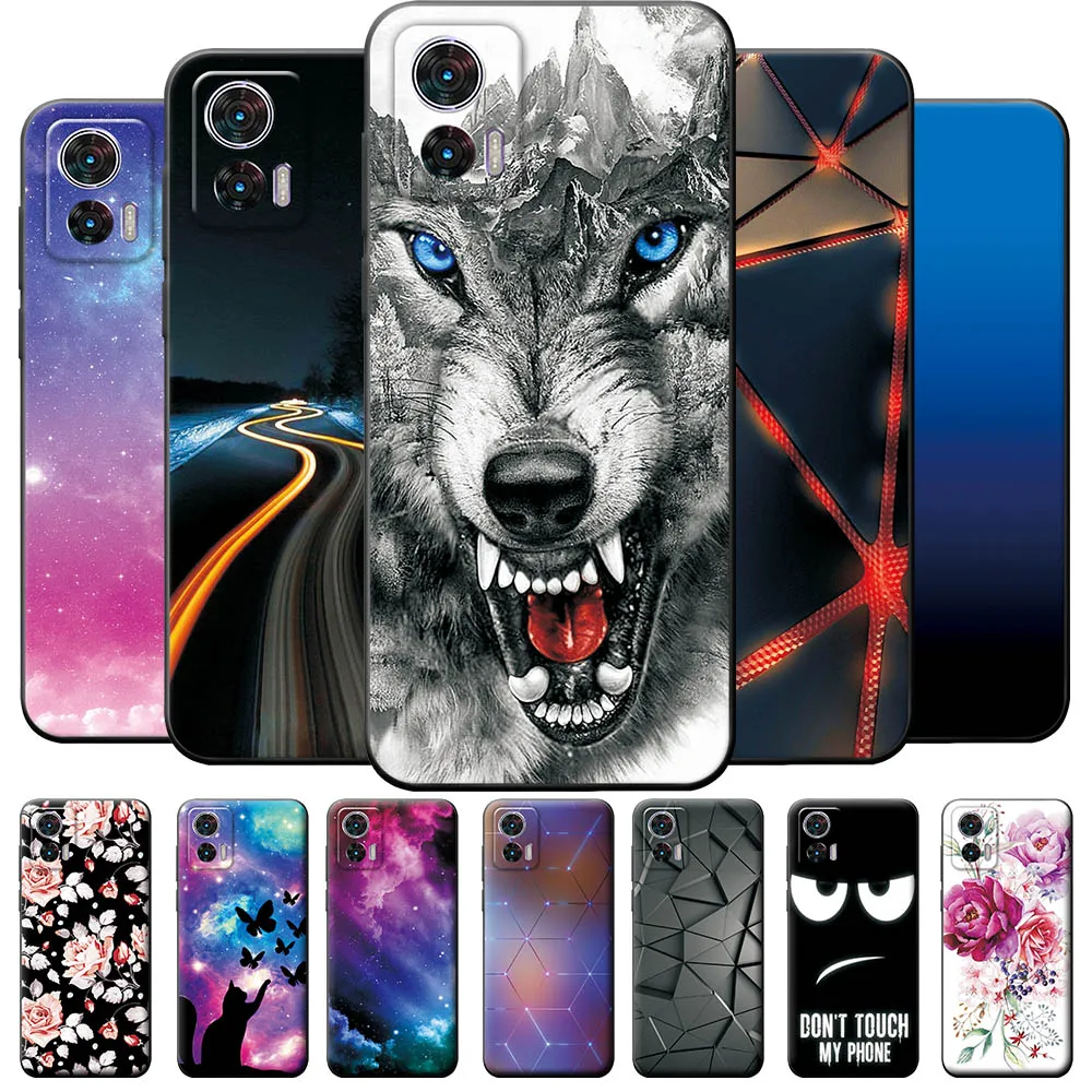 Per Motorola Edge 30 Neo Case Edge 30 Pro Cover Custodia Antiurto Per Telefono Edge 30 Fundas Per Edge 30 Fusion Black Silicone Tpu Coque