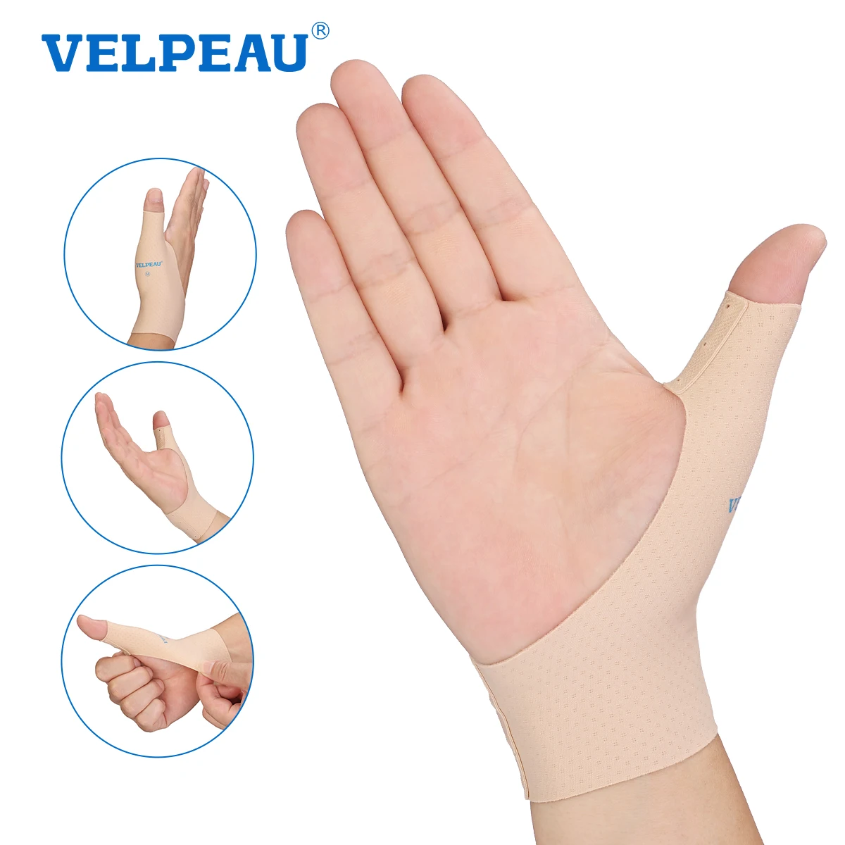 Velpeau Thumb Compression Sleeve Splashproof Per Artrite, Dolori Articolari E Tendinite Thumb Liner Support Elastico E Morbido 2 Pezzi