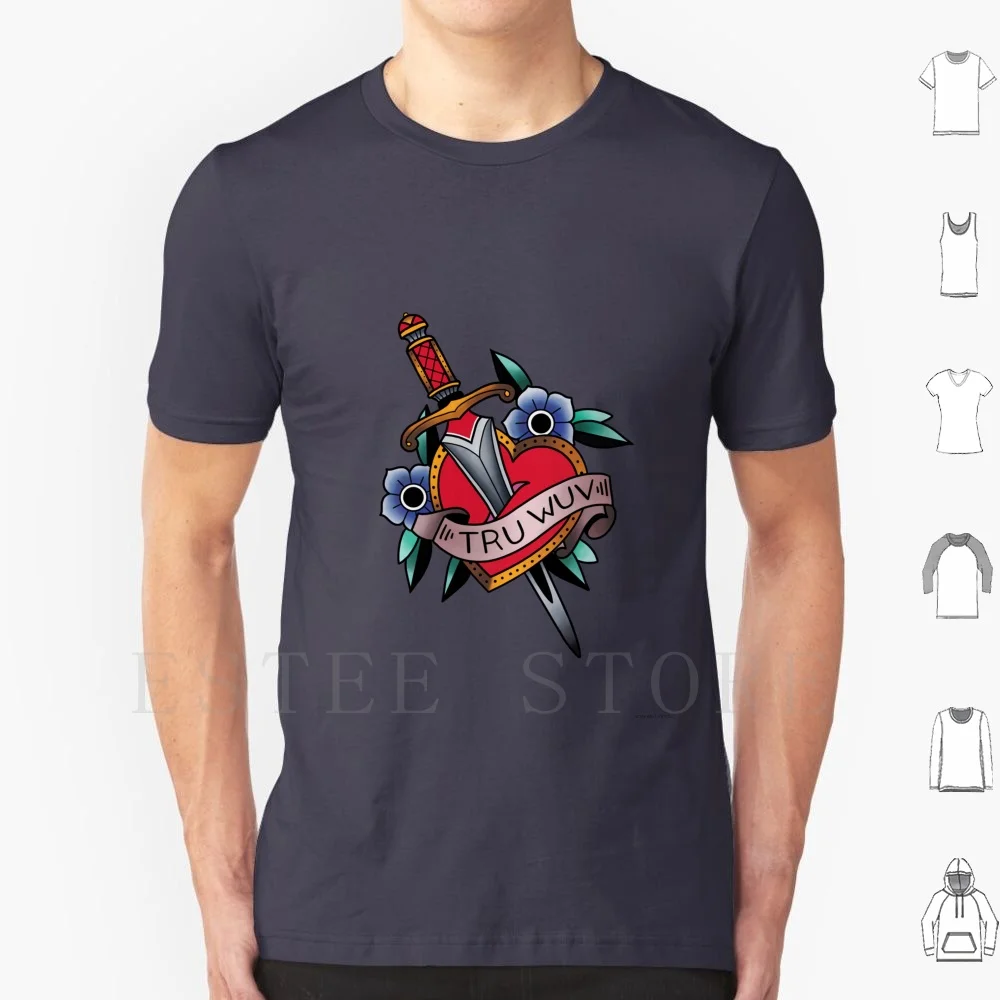 Tru Wuv T Shirt Cotton Men Diy Print Princess Bride Wedly Buttercup Princess Buttercup Heart Dagger