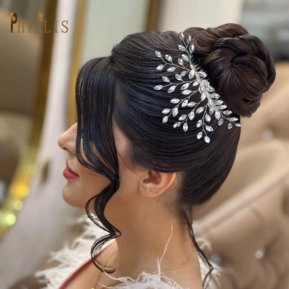 A466 Pettine Per Capelli Da Sposa In Cristallo Pettine Laterale Da Sposa Diadema Da Sposa Copricapo Da Principessa Fermagli Per Capelli Fatti A Mano C