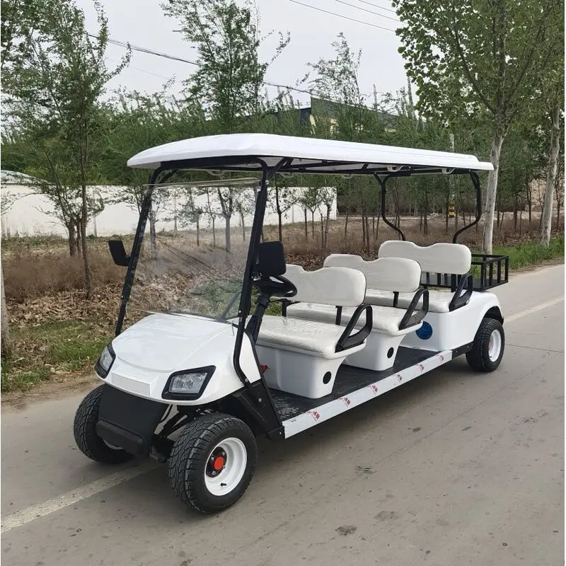Batterie Al Litio Personalizzate 4 6 8 10 Posti Carrelli Da Golf Pieghevoli Carrello Da Golf Elettrico 60Volt 4X4 Golf Buggy Prezzi