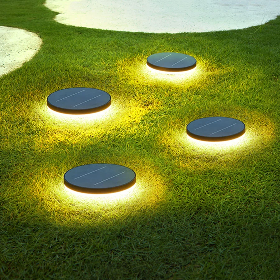 Thrisdar Outdoor Garden Solar Ground Lawn Lamps Landscape Lamp Villa In Alluminio Solar Pathway Flood Lamps Bollarga Lamp