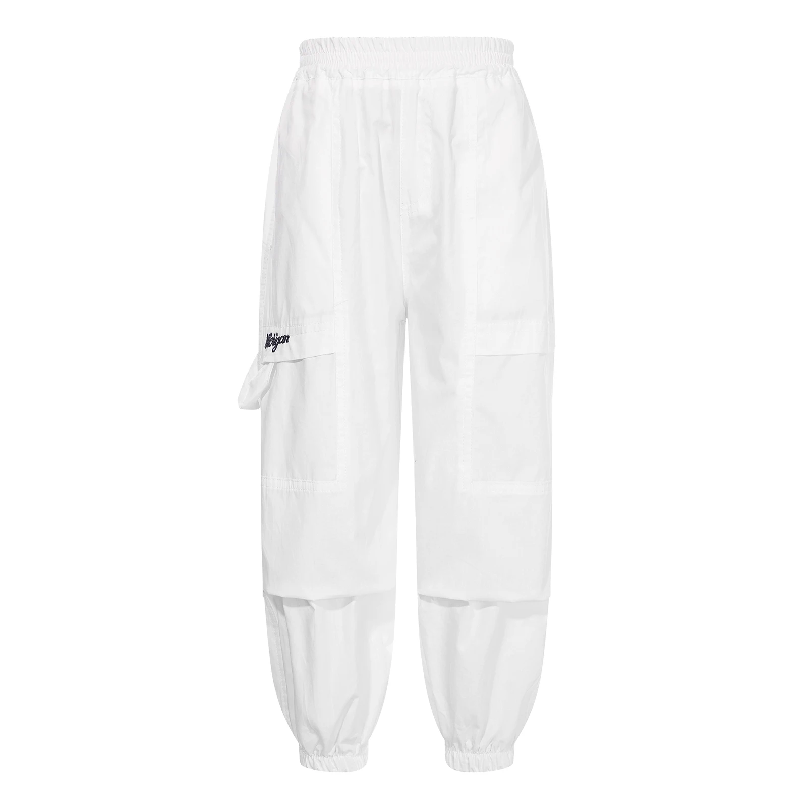 Bambini Ragazze Moda Tasche Pantaloni Cargo Pantaloni Casual Larghi Per Street Dance Skateboarding Teen Kids Pants 13 14 Anni