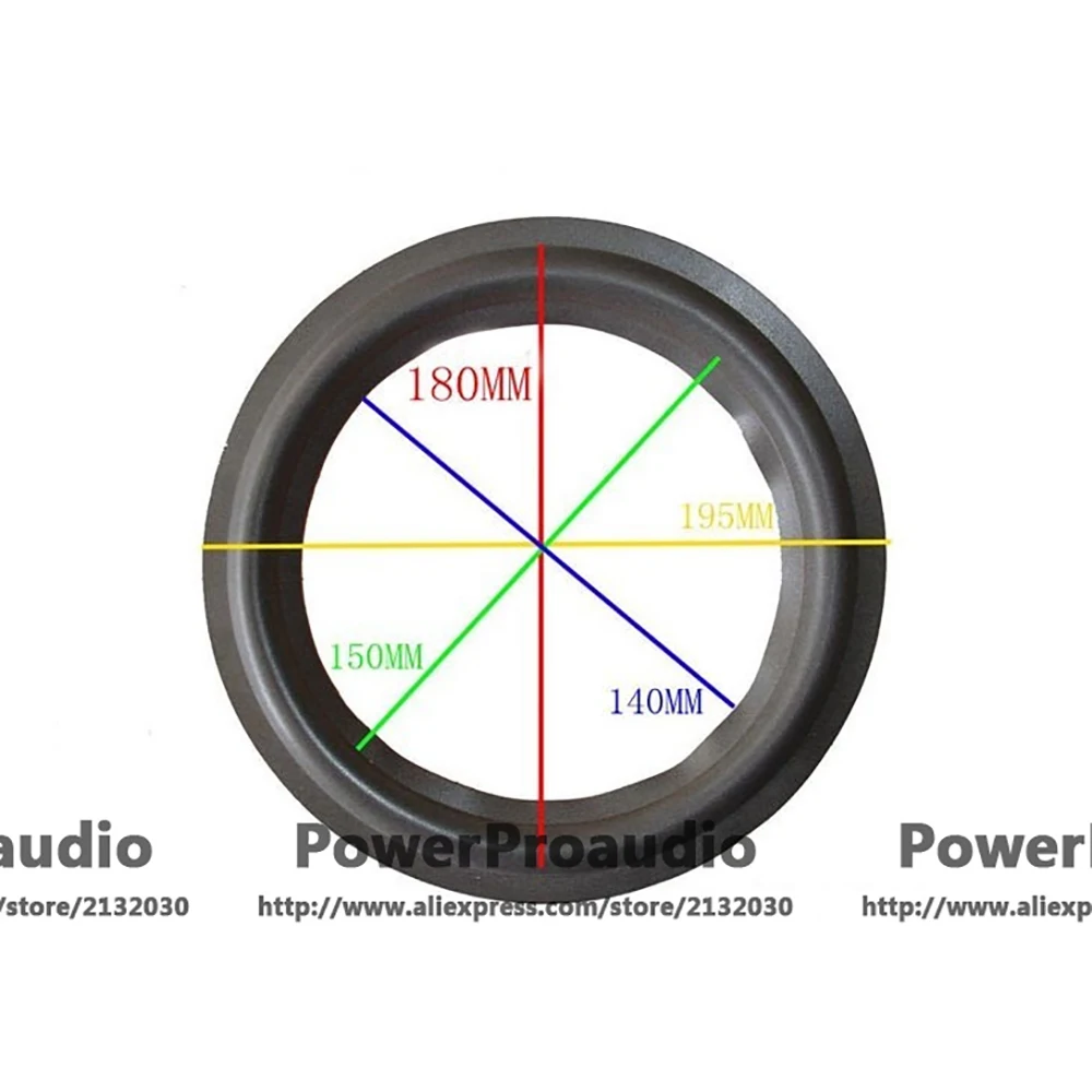 2 Pezzi 15 "15 Pollici 3 Linee Di Stoffa (Tessuto) Riparazione J Bf Woofer Bass Speaker Surround