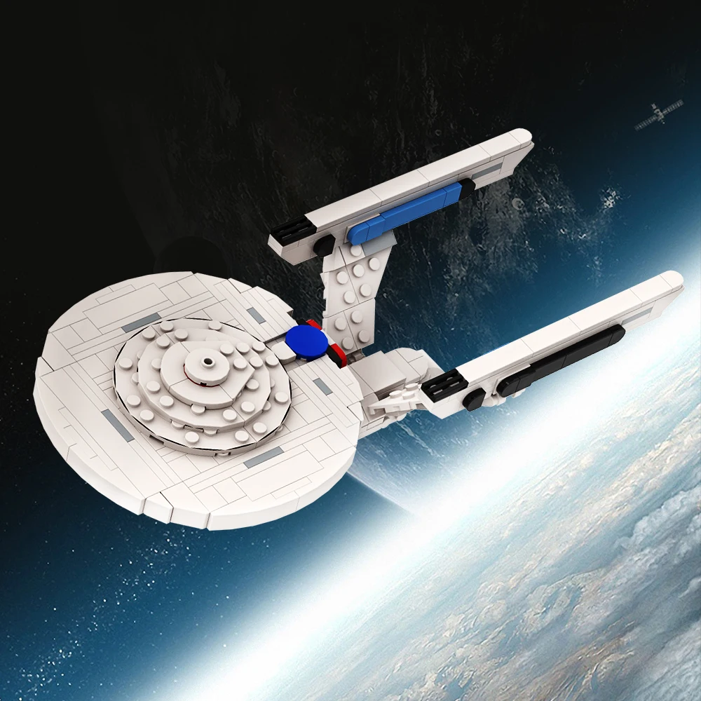 Moc Space Ship World Space Trek Enterprise Ncc-1701 Spaceship Building Blocks Movie Bricks Model Toys For Birthday Children Gift