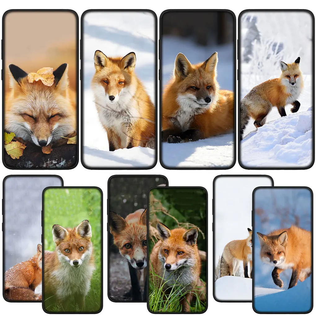 Custodia Per Telefono Wild Fox Cover Per Samsung Galaxy A02 A03 A01 A11 A42 A70 M20 M21 M30 M31 M51 S7 Edge Soft Case