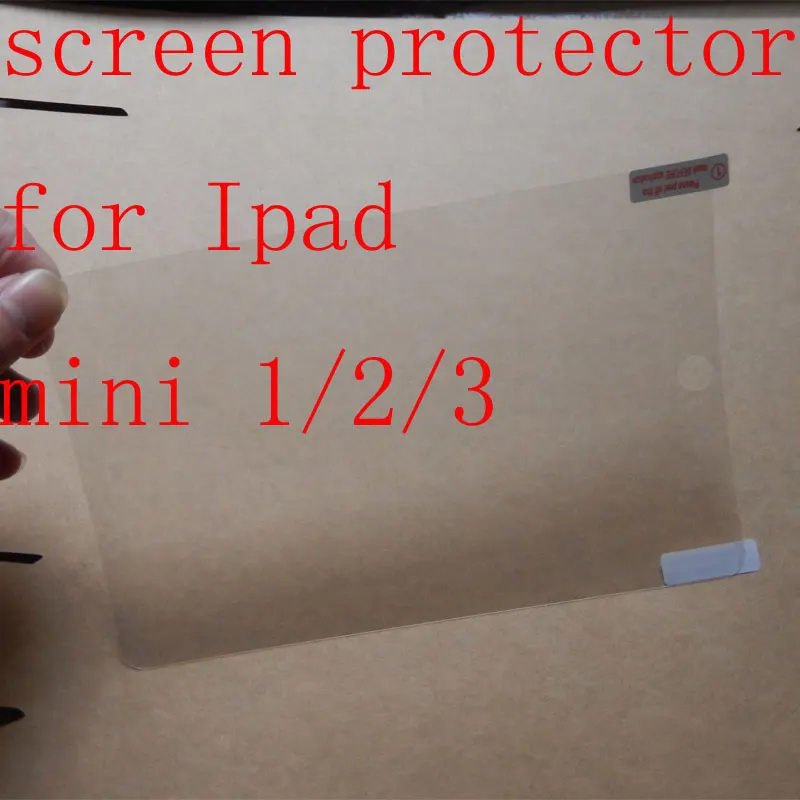 100 Pz/Lotto Per Ipad Mini 1 2 3 Clear Screen Protector,Front Lcd Screen Guard, Pellicola Protettiva Per Ipad Mini 1/2/3
