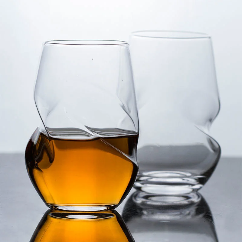 10 Pz Lotto Art Fantasy Modellazione Bicchiere Di Whisky Attorcigliato Corpo Pungente Whisky Bicchiere Bicchiere Liquore Quali Birra Vino Bere Tazza