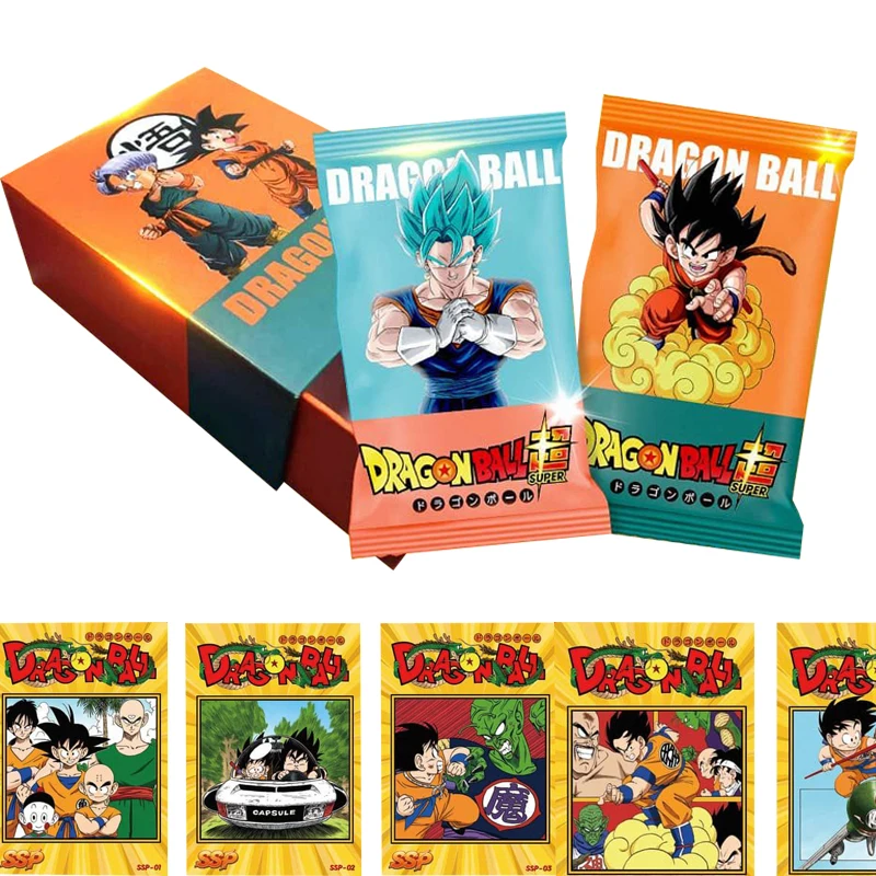 Dragon Ball Gold Card Dragon Ball Anime Super Saiyan Series Signature Metal Cards Dragon Ball Classic Collection Edition Cards