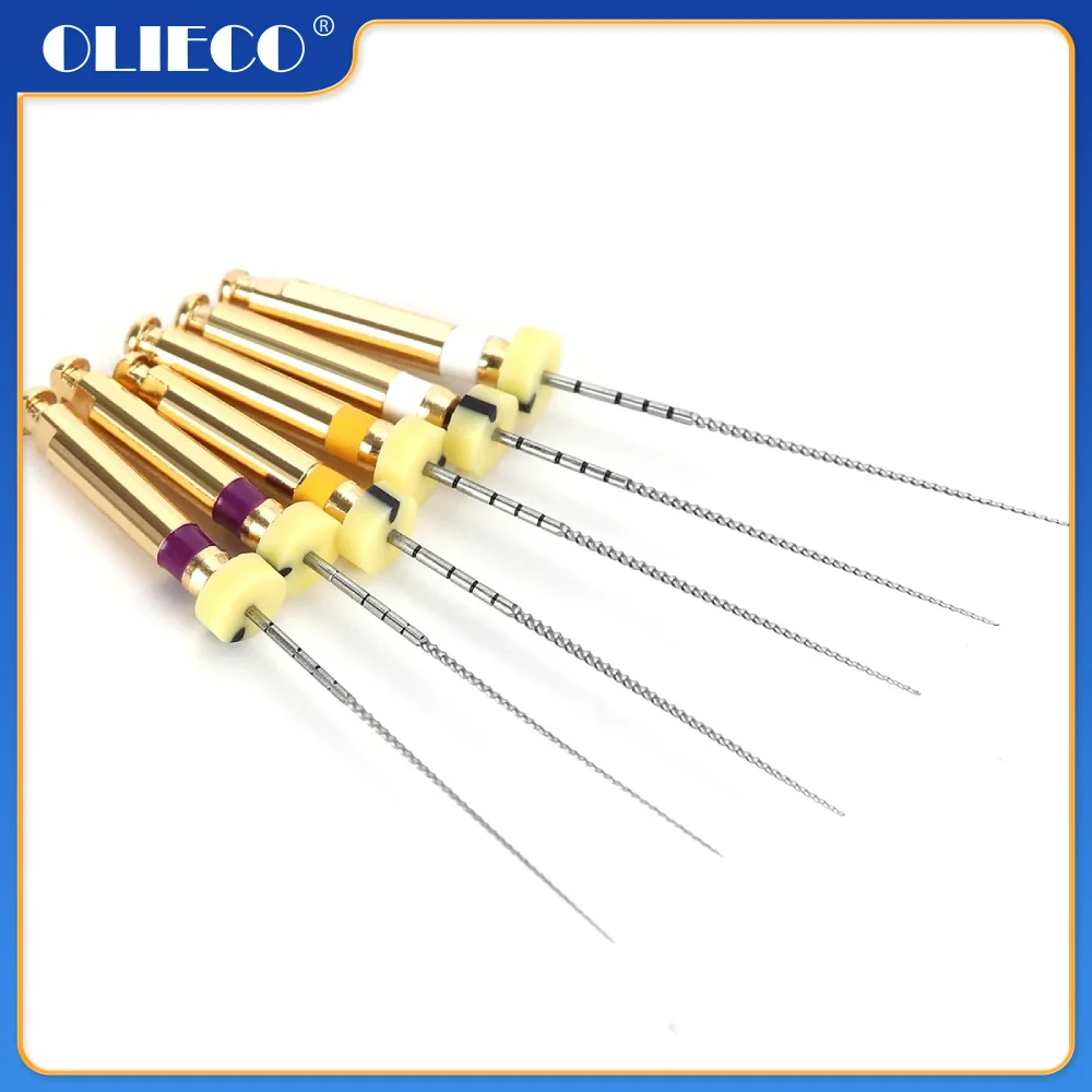 6Pcs Dental Endo File Engine Use Root Canal 25Mm Strumento Per Odontoiatria File Endodontici Rotanti Path Glide Sbiancamento Dei Denti