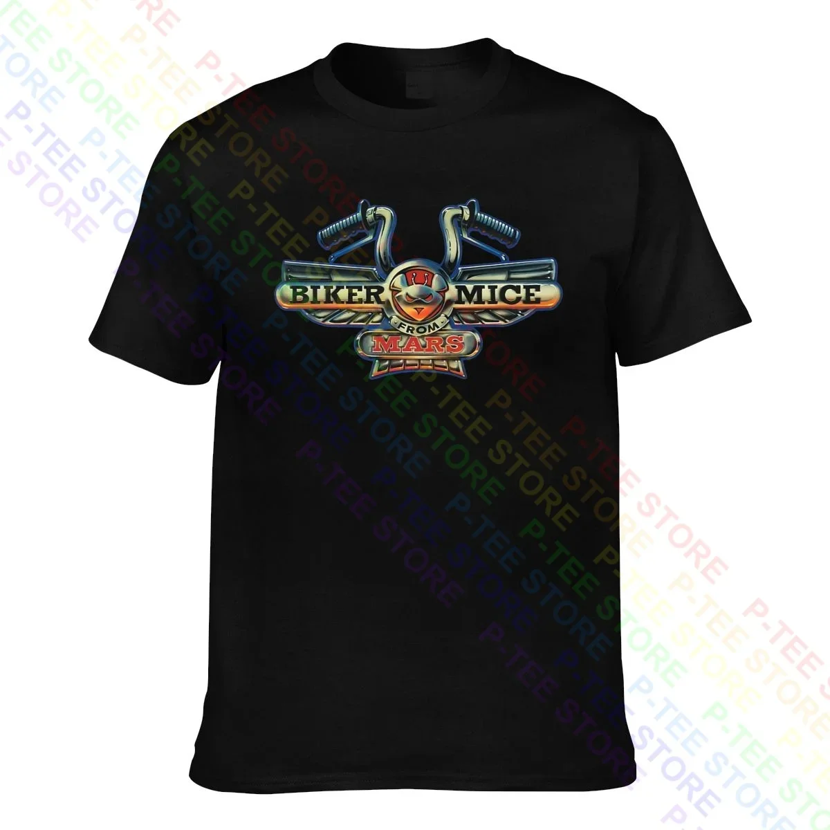 Cartoon Biker Mouse Da Mars V1 Rimfire Serial Tv Logo T-Shirt T-Shirt New All-Match