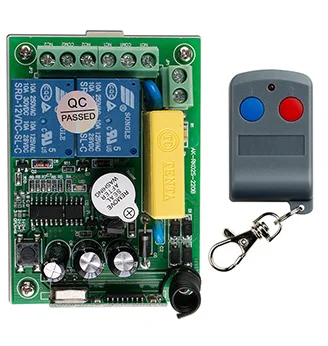 Ultimo Sistema Di Commutazione Telecomando Ac220V 2Ch 10A Rf 1X Trasmettitore + 1 X Ricevitore 2Ch Relè Smart Home Z-Wave