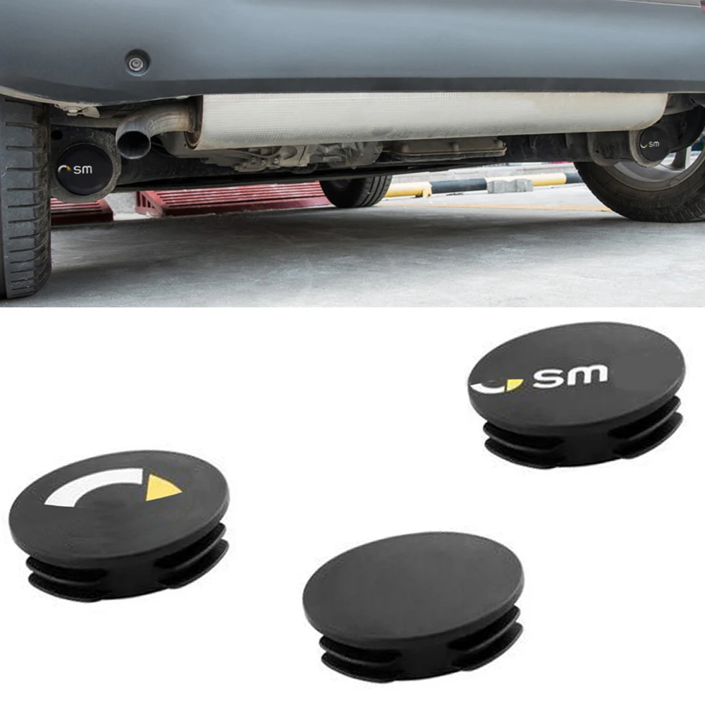 2X Tubo Per Auto Impermeabile Copertura Protettiva Per Esterni Accessori Auto Neri Per Smart Fortwo Forfour 453 451 450