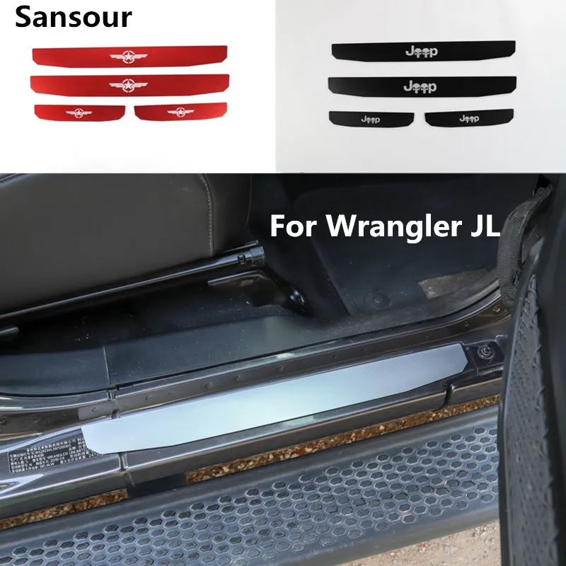 Sansour Car Nerf Bar Pedane Per Jeep Wrangler Jl 2018 Auto Davanzale Battitacco Piastra Adesivi Per Jeep Jl Wrangler 2 Porte