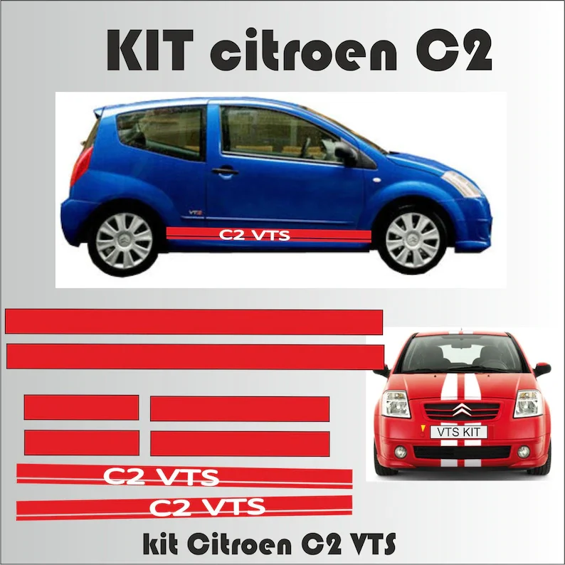 Kit Adesivi Kit Adesivi Citroen C2 Vts Rally