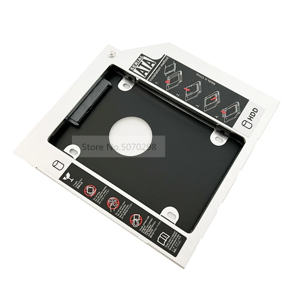 9.5 Millimetri 2Nd Hdd Ssd Hard Drive Bay Ottica Caddy Adattatore Per Dell Inspiron 15 5000 5100 5555 5558 5559 3521 3558 3576 5570