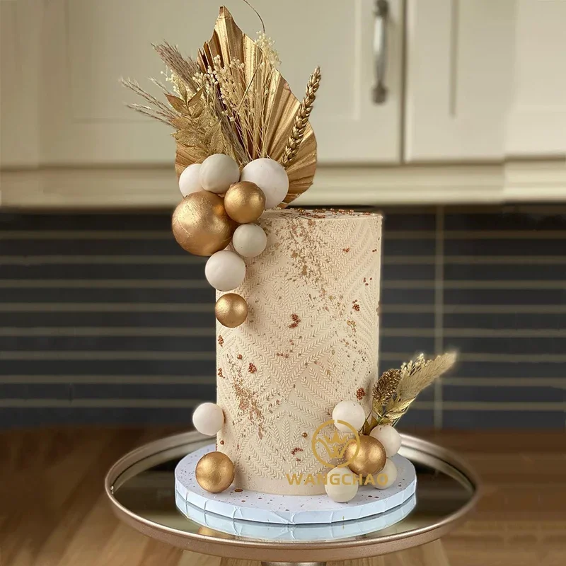 10 Pezzi Di Carta Palm Spear Cake Topper Happy Birthday Leaf Decoration Wedding Baking Dessert Table Bomboniere