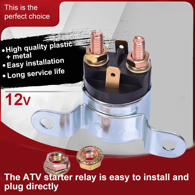 Relè Solenoide Avviamento Elettrico Moto Per Can-Am Outlander Max 400 Xt 4 X4 Quest 500 2 X2 Quest 500 4 X4 Outlander 500 4X4