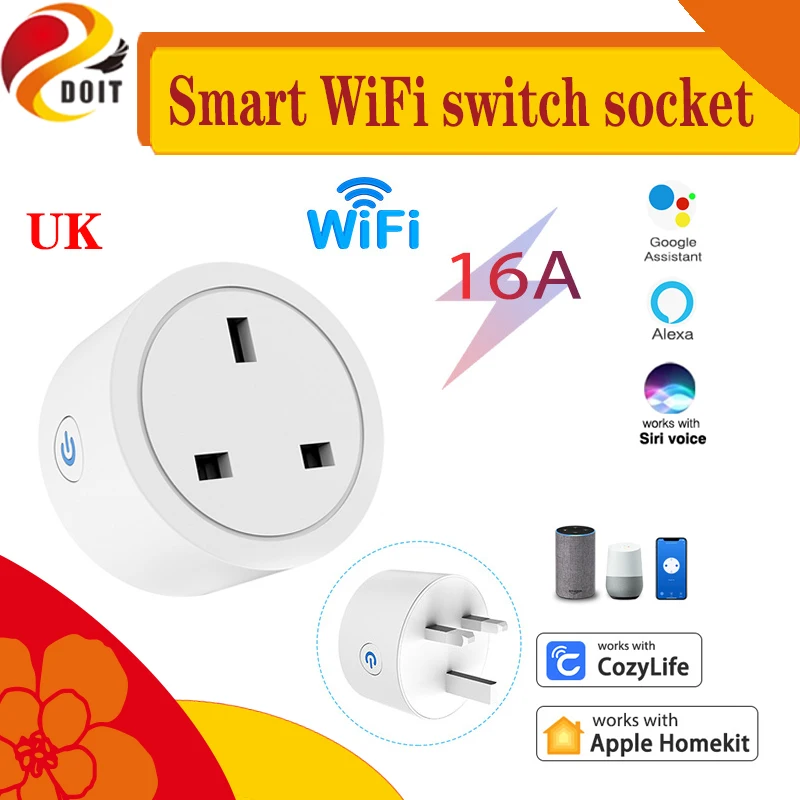 Cozylife Homekit Socket Wifi Smart Switch Alexa Amazon Voice Timing Remote