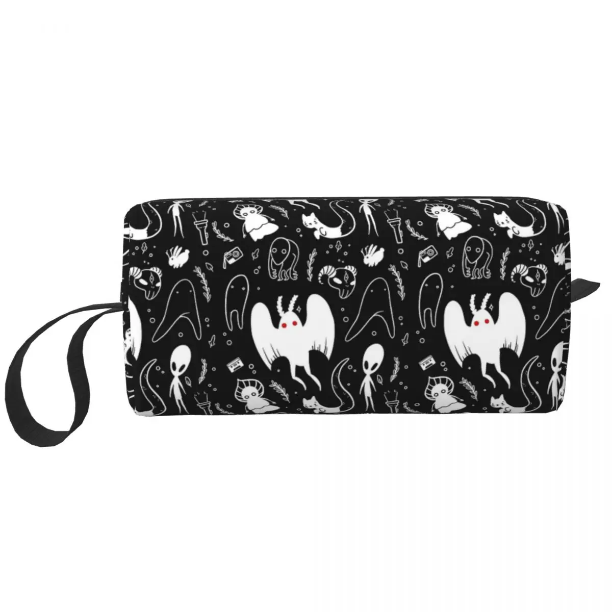 Cute Mothman Cosmetic Bag Borse Per Il Trucco Da Donna Cryptids In Black Travel Daily Toiletry Bag Organizer Storage Bag