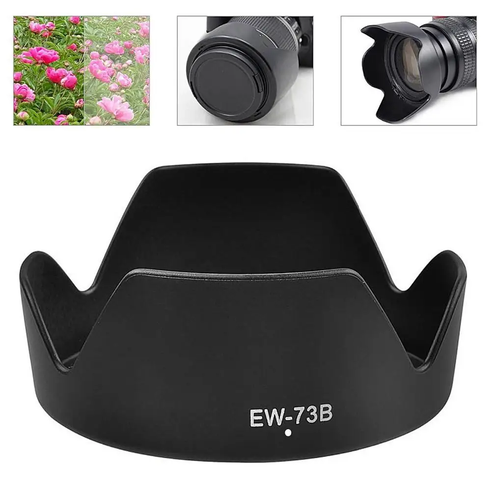 Ew-73B Lens Hood Reversibili Camera Lente Accessori Compatibili Per Canon 650D 550D 600D Camera Len Cover Accessori Dslr