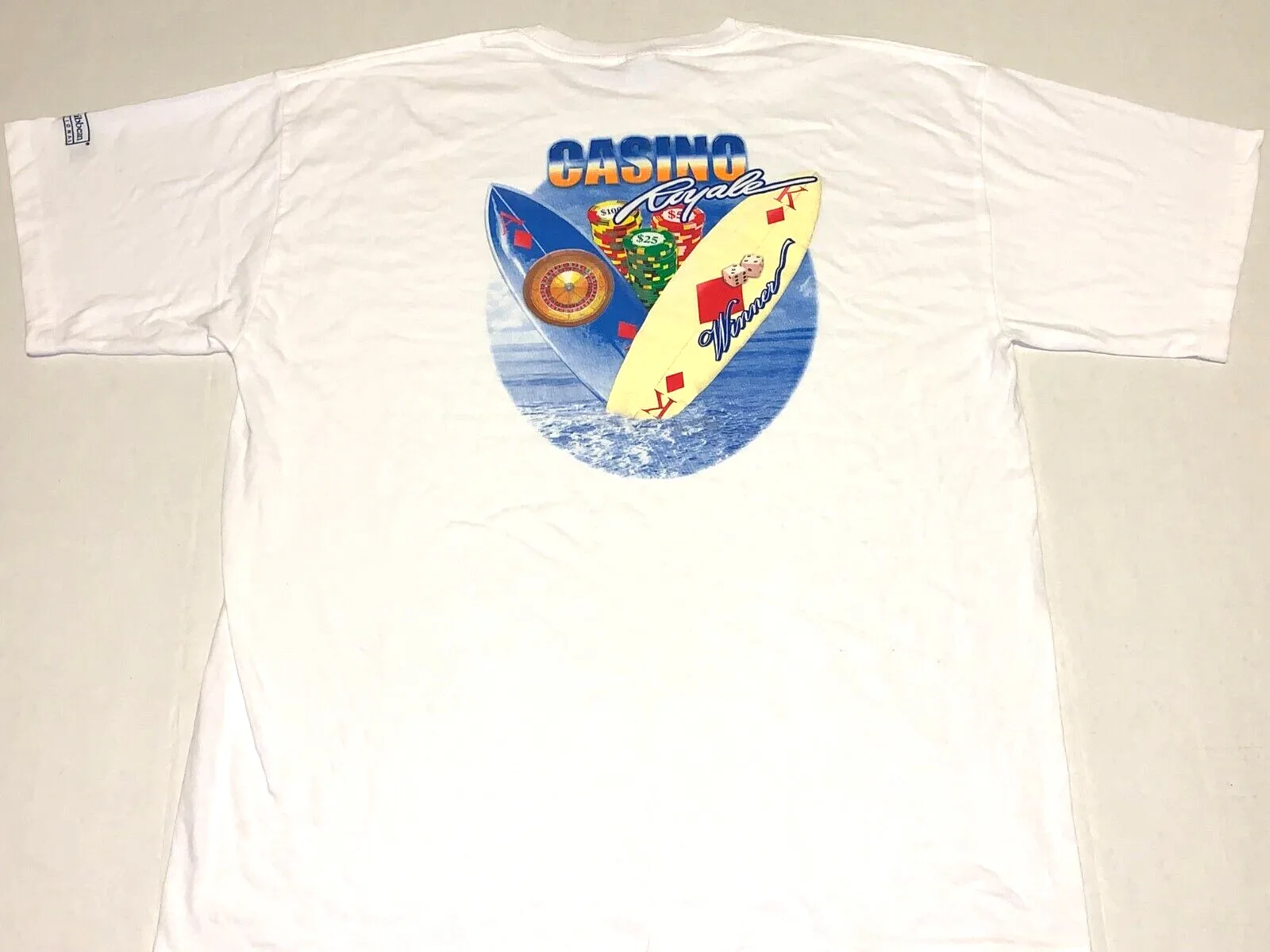 Rare 2010S Royal Caribbean Cruise Ship Casino Royale Winner T Shirt New Xl Maniche Lunghe O Corte