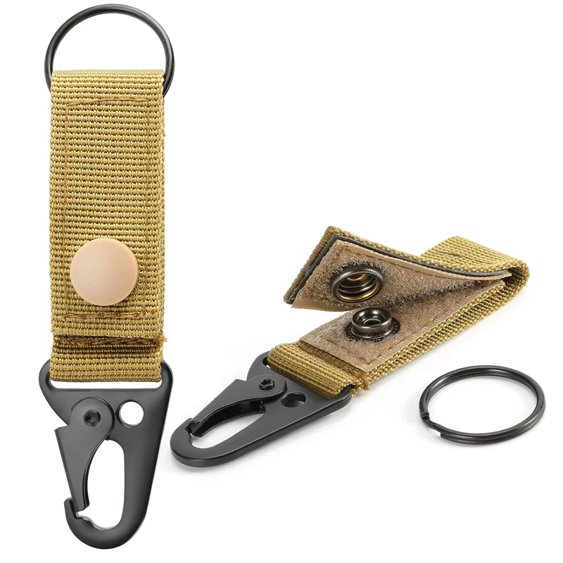 Tactical Molle Portachiavi Gear Portachiavi Cintura In Nylon Portachiavi Molle Fettuccia Portachiavi D-Ring Grimlock Bloccaggio Per Cinture Molle Bags