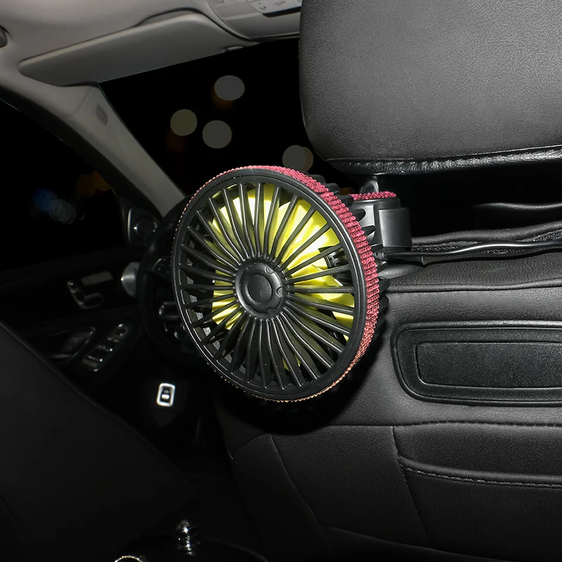 Ventola Per Auto Sedile Posteriore Deodorante Usb Condizionatore D'Aria Climatiseur Ventilateur Voiture Ventilore Cooler Accessori Per Auto Per Ragazz