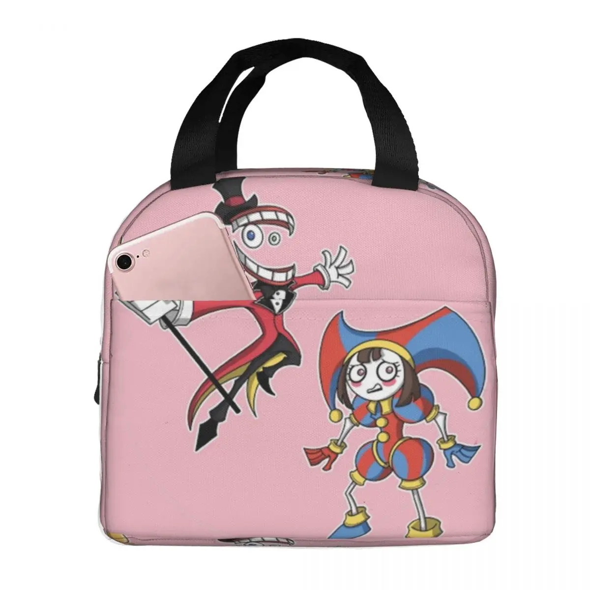 Borse Per Il Pranzo The Amazing Digital Circus Insulated Cooler Impermeabile Picnic Work Pomni Incredibile Borsa Per Alimenti Oxford Tote