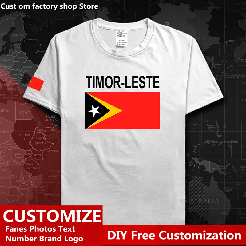 Repubblica Democratica Di Timor Est Est Timor Tls Country T Shirt Custom Jersey Fans Nome Numero Moda T-Shirt Casual Allentata