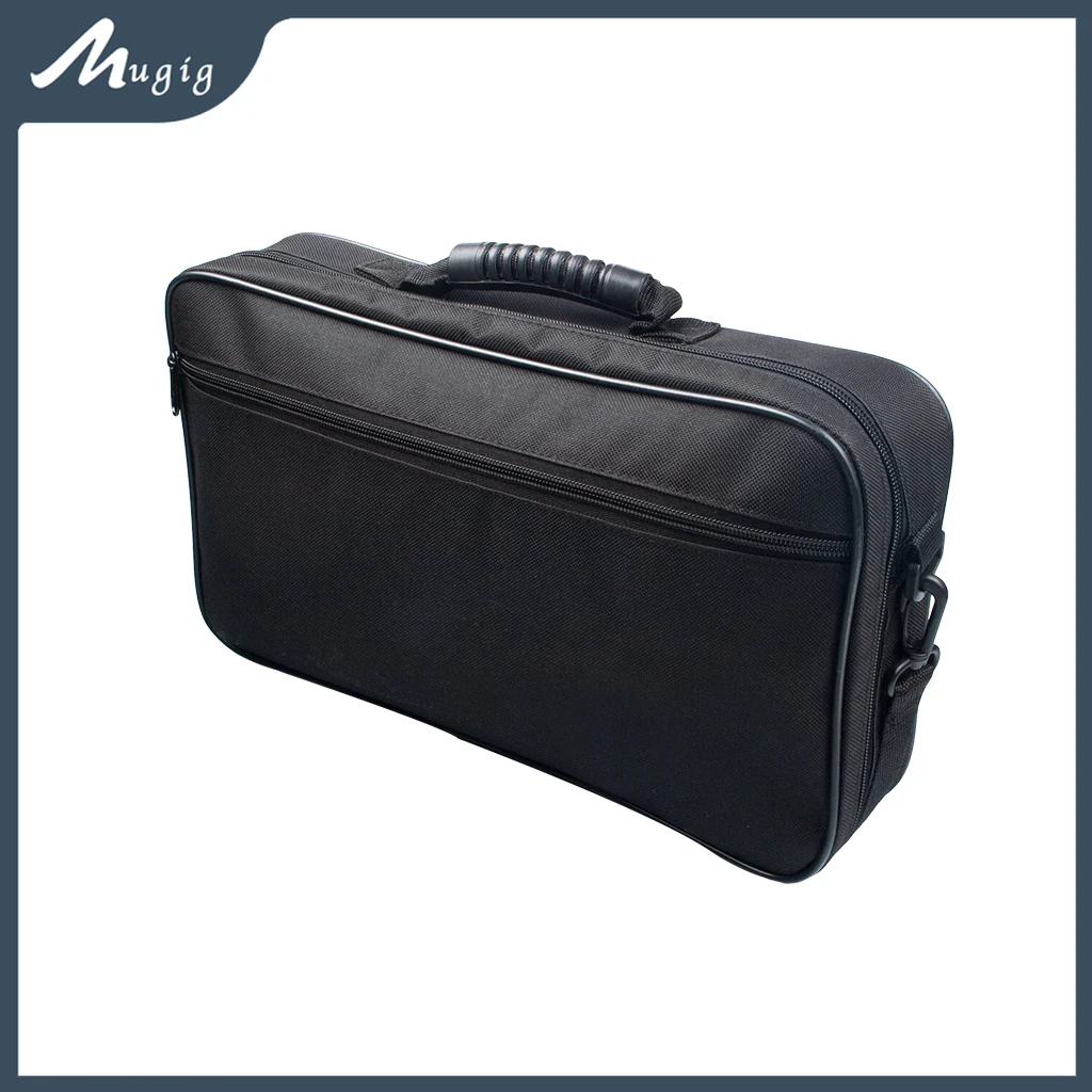 Oboe Storage Bag Carrying Case Gig Bag Thick Padded Waterproof Oxford Cloth Hard Strap Portable Oboe Woodwind Shoulder Bag-Black