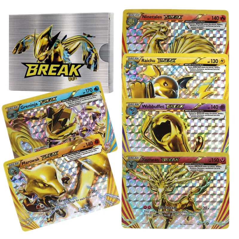 35 Pz Pokemon Tcg Xy Break Card Golden Arcanine Ho-Oh Lugia Greninja Trevenant Rare Card Collection