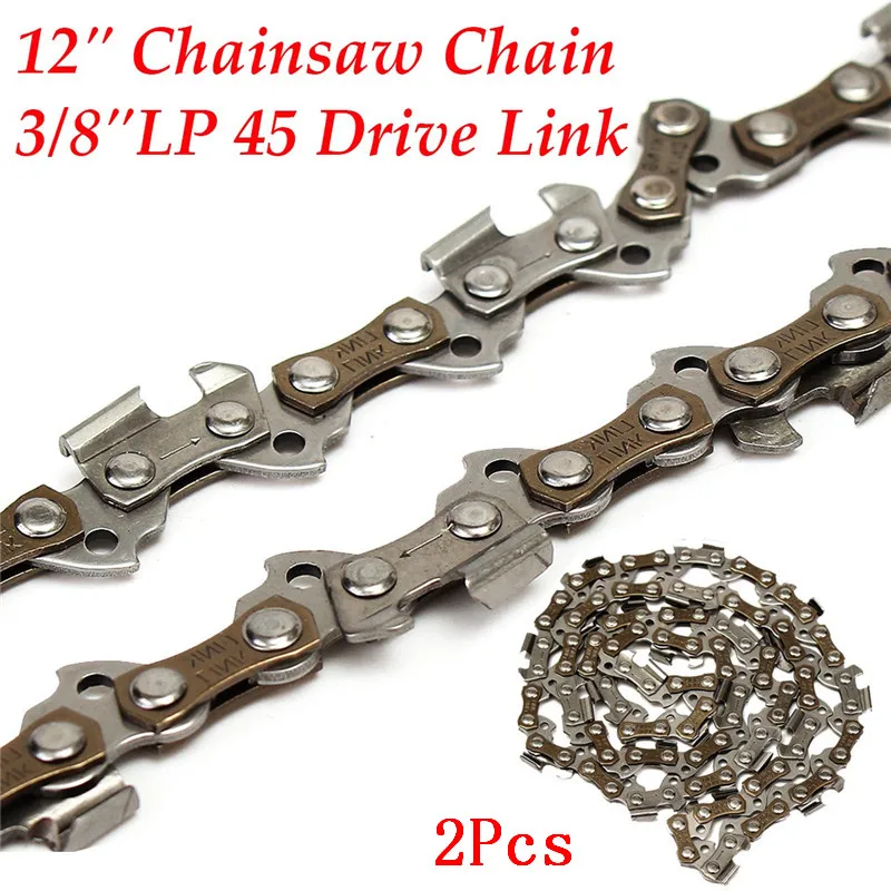 2Pcs 12 Inch Chai Saw Saw Chain Blade 84Cm Sostituzione Per Remington 075703L 07570J 45Dl 3/8Inch Lp050 Gauge Drive Link