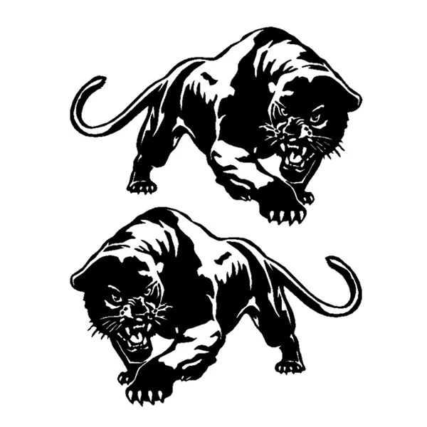 Creative Animal Cheetah Polyethylene Car Sticker, Trunk, Windshield, Bumper Decal, Waterproof, Auto Tuning, 25Cm，