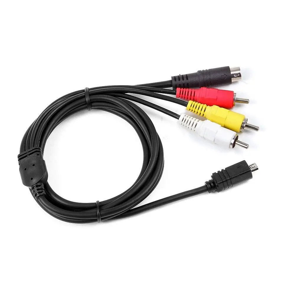 Av A/V Audio Video Tv Via Cavo Del Cavo Di Piombo Per Sony Handycam Dcr-Dvd405/E Dcr-Sr45/E
