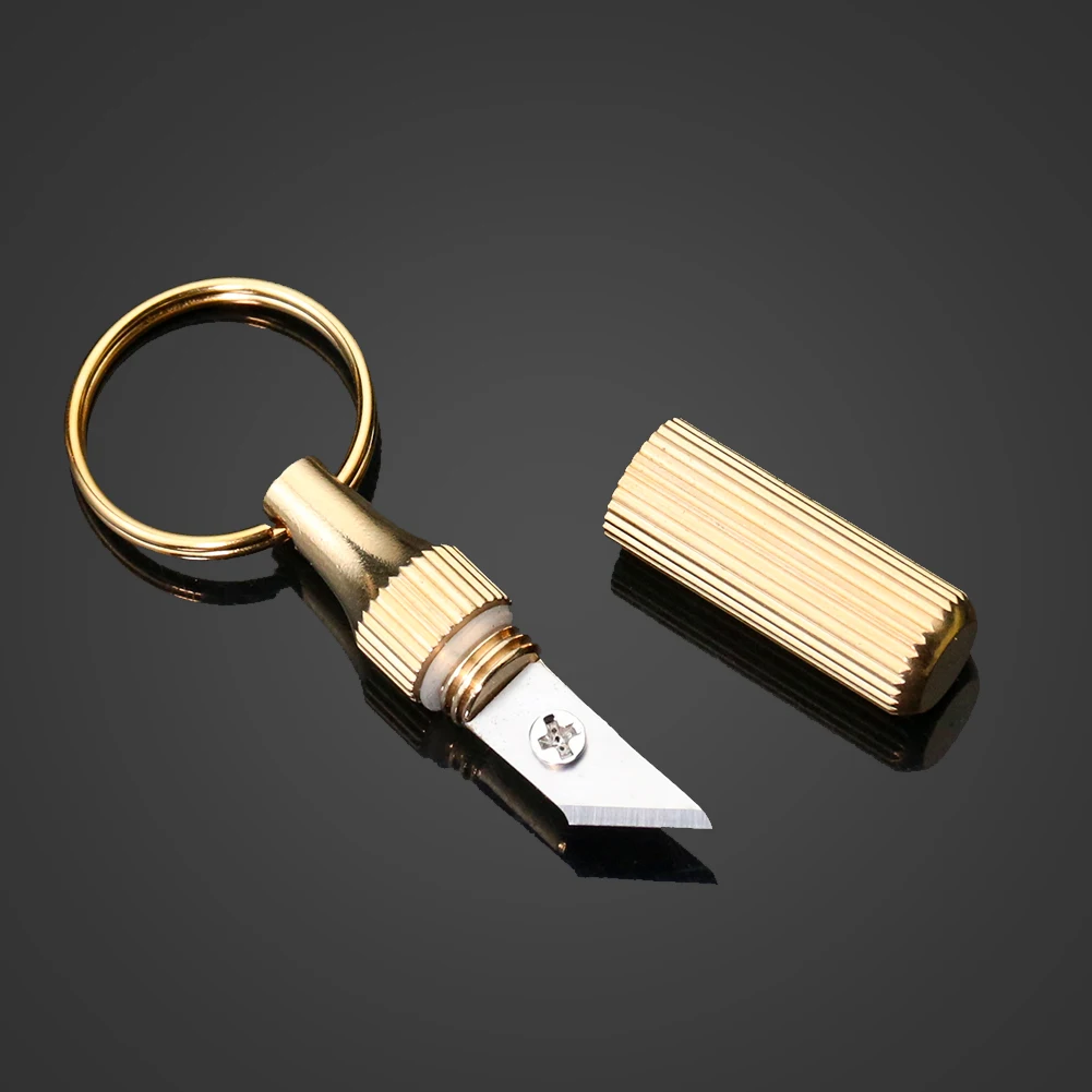 Capsula Coltello Unboxing Artefatto Portachiavi Micro Strumento Di Taglio Portatile Express Disimballaggio Puntelli Ciondolo Borsa Portachiavi Auto