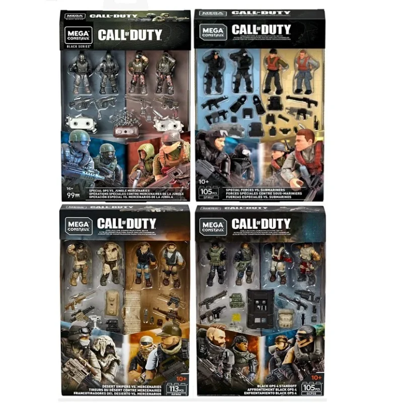 Mega Construcx Blocks Toy Call Of Dutys Blacks Ops 4 Desert Sniers Charms Special Ops Submariners Action Figures Regali Per Bambini